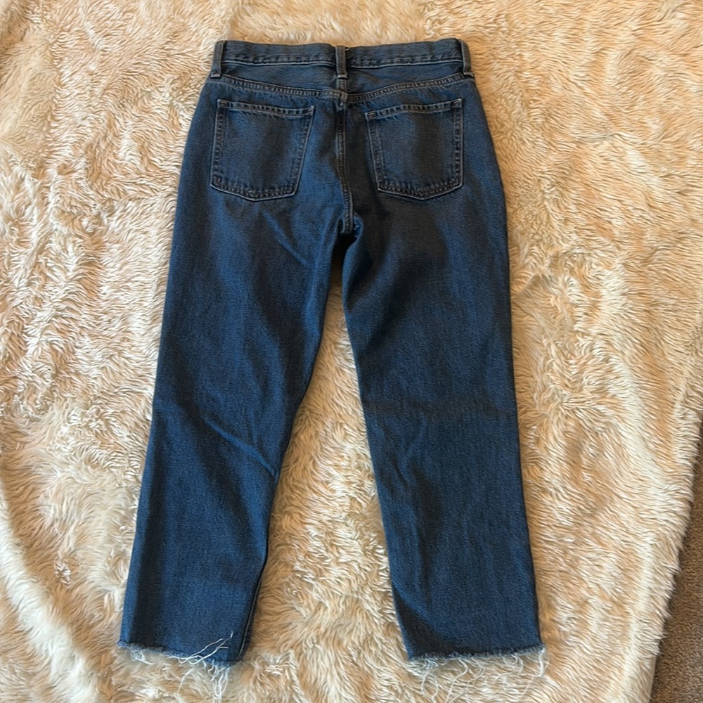Old Navy High Rise Slouchy Straight Distressed Jeans Size 6 - Picture 9 of 14
